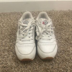 Reebok White Classic Leather Sneakers